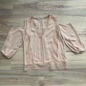 Alice + Olivia Farah Cold Shoulder Shirt
